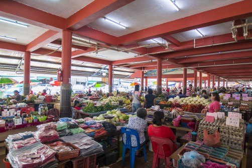 Indoor Market in Kapit, Sarawak Borneo