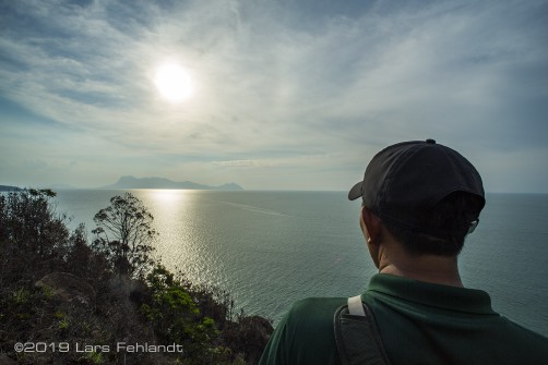 View point to Santubong, Pulau Lakei in Sarawak / Borneo