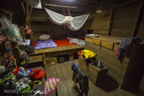 Schlafplatz, Penan-Haus - Sarawak / Borneo