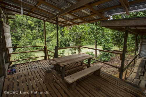 Diesen Tisch haben wir nach unserer Rückkehr aus dem Wald gebaut - central Sarawak / Borneo