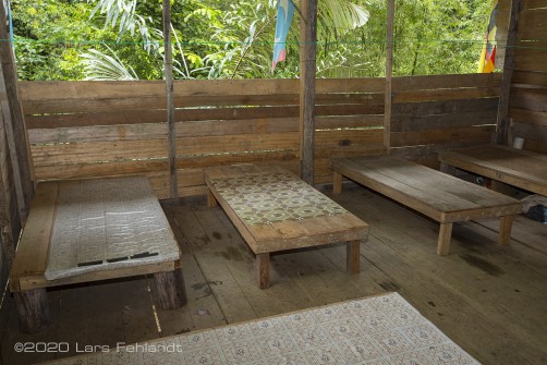 Ein recht komfortables Schlafzimmer so fernab jeder Zivilisation - central Sarawak / Borneo