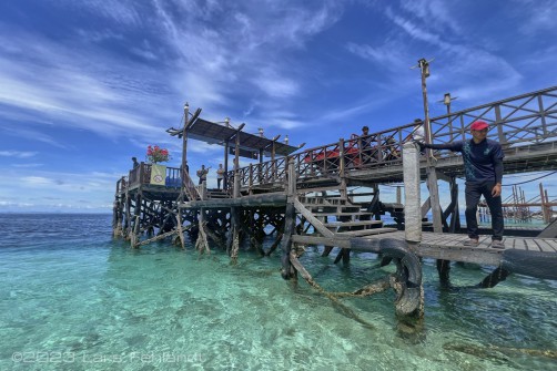 Boat Jetty at Mataking Reef Resort / Sabah - Borneo
